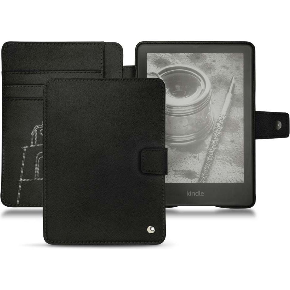 Noreve Lederschutzhülle Wallet (Kindle Paperwhite), eReader Zubehör, Schwarz