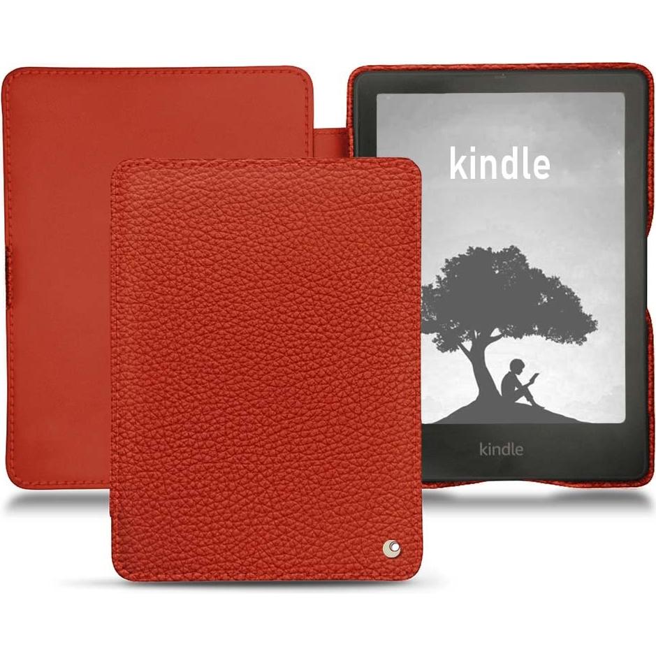 Noreve Lederschutzhülle horizontal (Kindle Signature Edition), Tablet Hülle, Orange