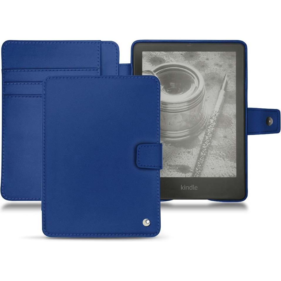 Noreve Lederschutzhülle Wallet (Kindle Paperwhite), eReader Zubehör, Blau