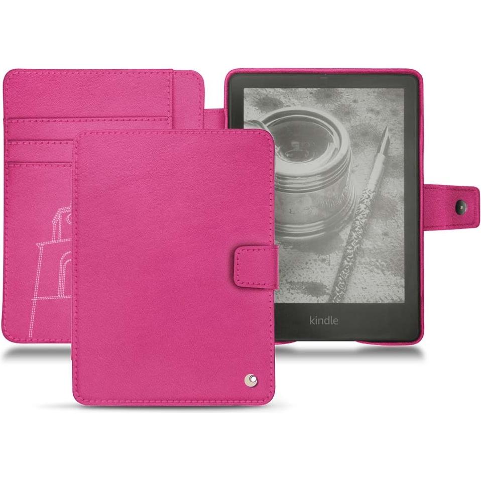Noreve Lederschutzhülle Wallet (Kindle Paperwhite), eReader Zubehör, Rosa