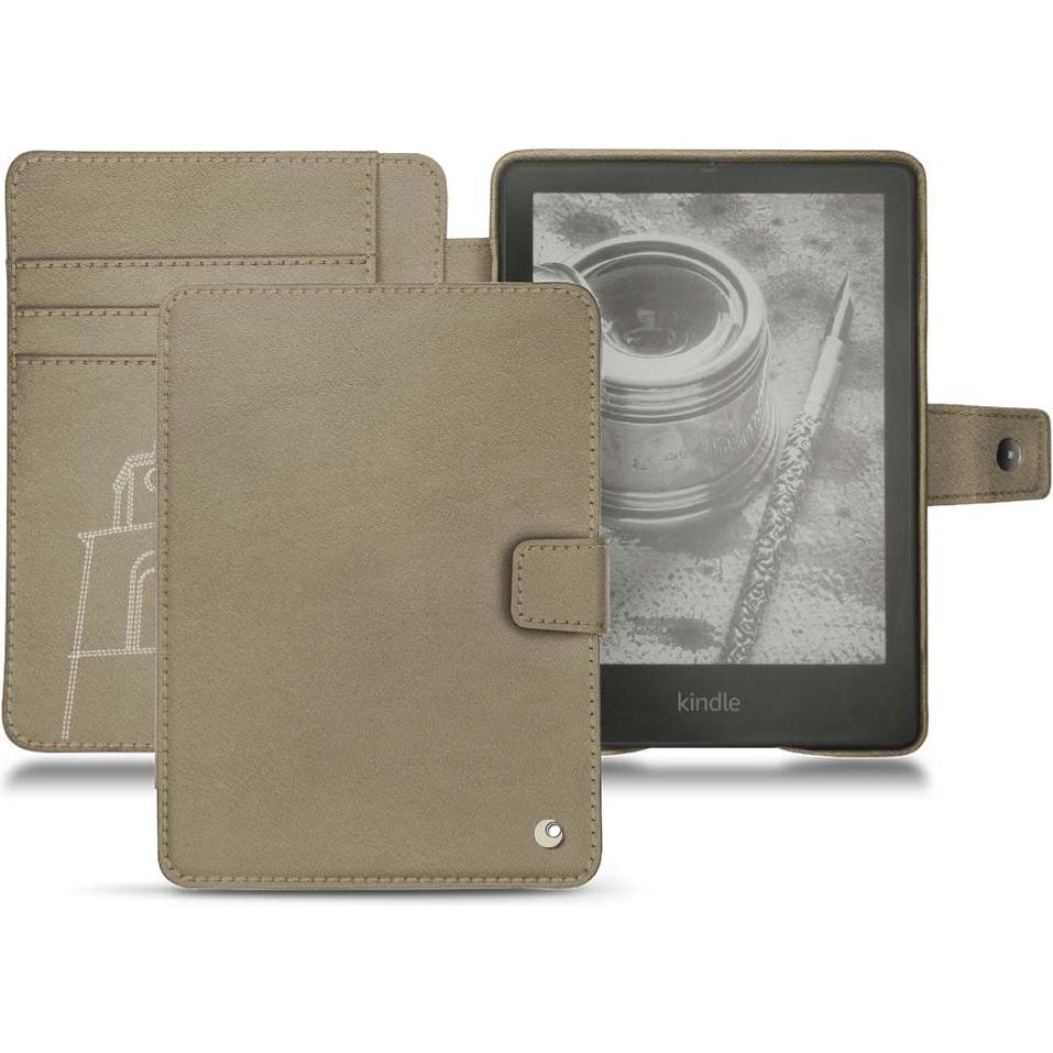 Noreve Lederschutzhülle Wallet (Kindle Paperwhite), eReader Zubehör, Beige