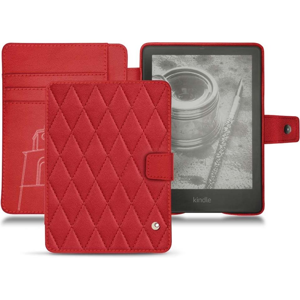 Noreve Lederschutzhülle Wallet (Kindle Paperwhite), eReader Zubehör, Rot