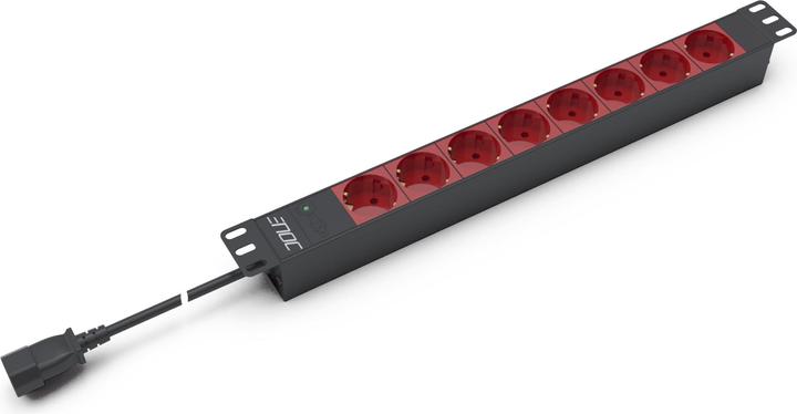 Enoc 48,30cm (19") Steckdosenleiste 8xSchuko rt m.C14 EPU 08-R-C14