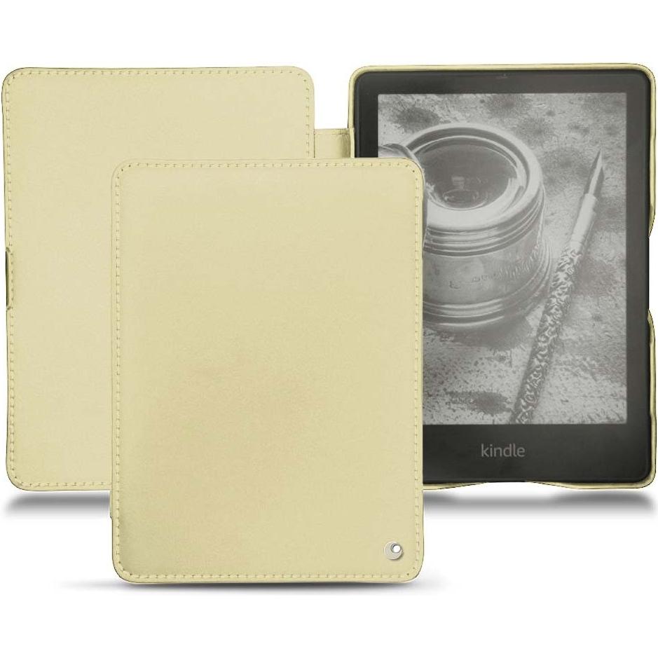 Noreve Lederschutzhülle horizontal (Kindle Papewhite (2021)), Tablet Hülle, Beige