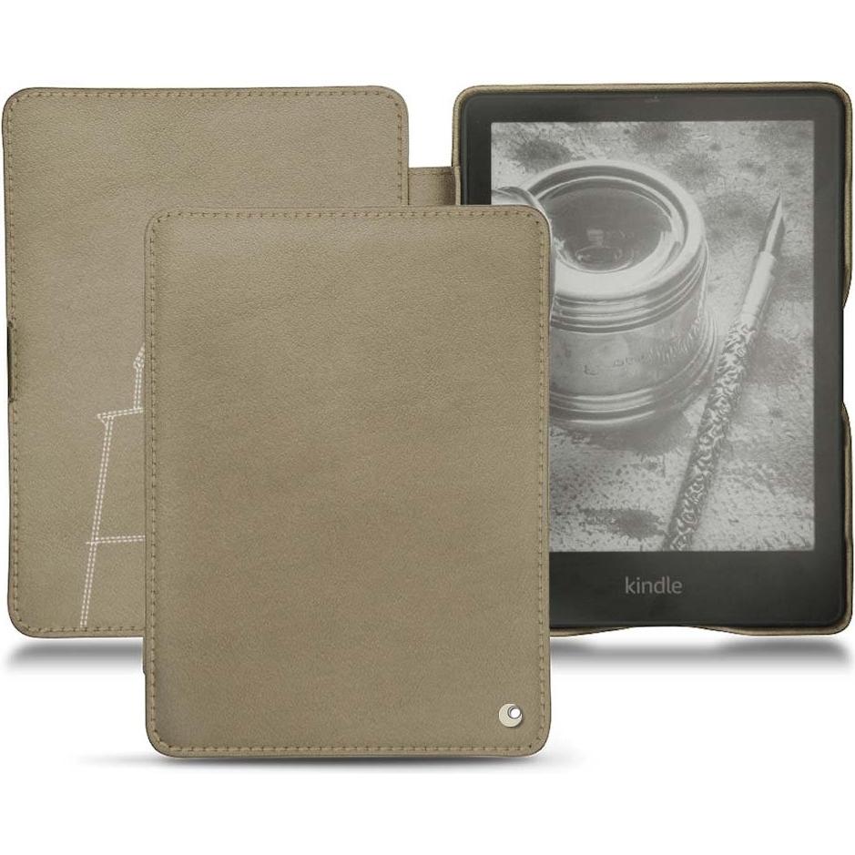 Noreve Lederschutzhülle horizontal (Kindle Papewhite (2021)), Tablet Hülle, Beige