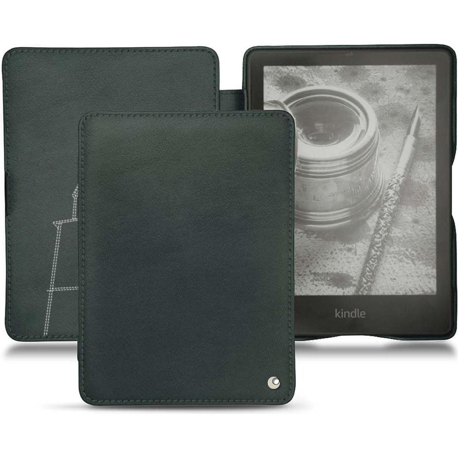 Noreve Lederschutzhülle horizontal (Kindle Papewhite (2021)), Tablet Hülle, Blau
