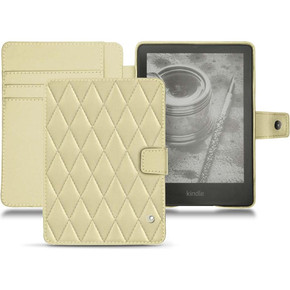 Noreve Lederschutzhülle Wallet (Kindle Paperwhite), eReader Zubehör, Beige