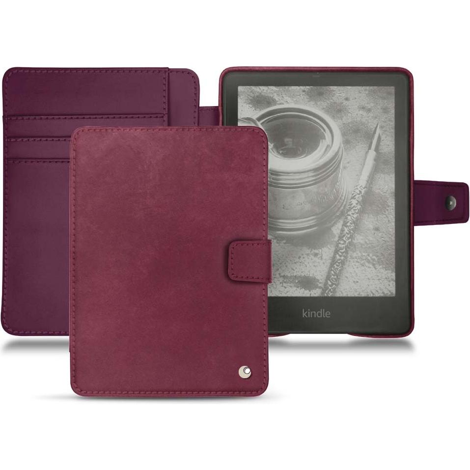 Noreve Lederschutzhülle Wallet (Kindle Paperwhite), eReader Zubehör, Violett