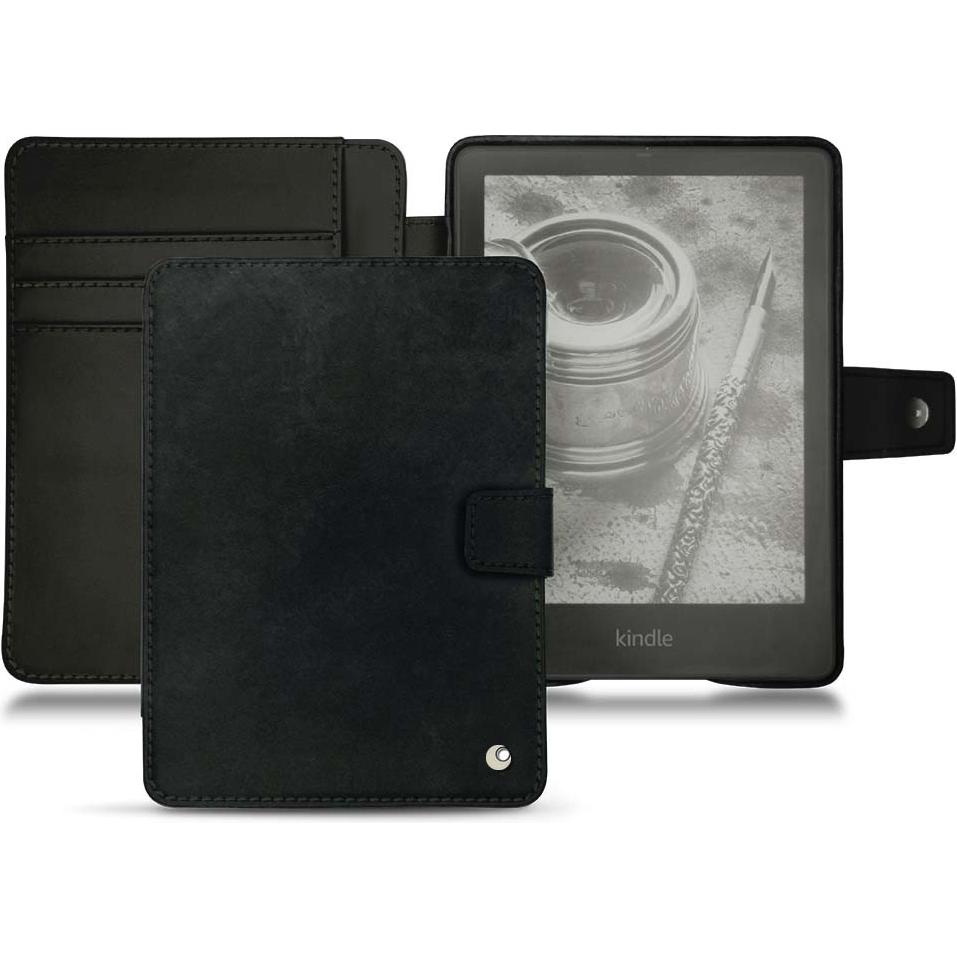 Noreve Lederschutzhülle Wallet (Kindle Paperwhite), eReader Zubehör, Schwarz