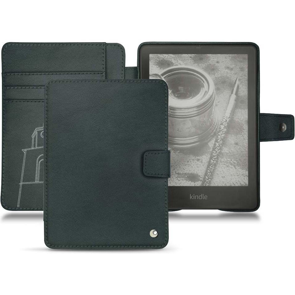 Noreve Lederschutzhülle Wallet (Kindle Paperwhite), eReader Zubehör, Blau