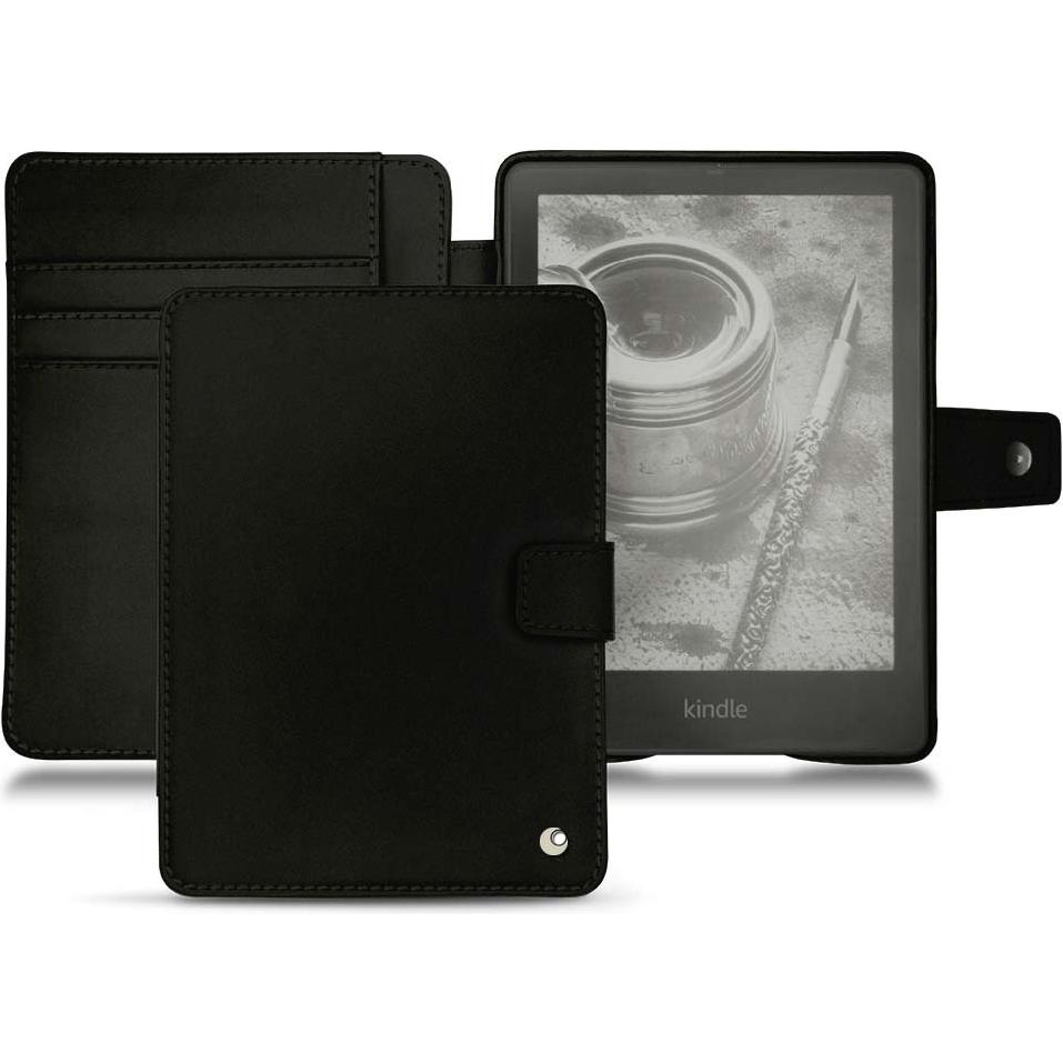 Noreve Lederschutzhülle Wallet (Kindle Paperwhite), eReader Zubehör, Schwarz