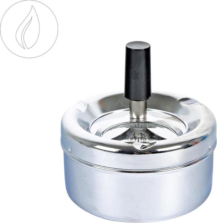 Moosmayr Drehaschenbecher Chrom 9.5cm