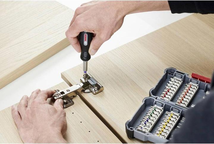 Immagine prodotto Bosch Professional Zubehör Set di punte per cacciavite, 45 pezzi (Croce Phillips PH 1", Croce Phillips PH 2", Croce Phillips PH 3", Croce Pozidriv PZ 1", Croce Pozidriv PZ 2", Croce Pozidriv PZ 3", Hexagonal (esagonale) 3", Esagonale (esagonale) 4", Hexagonal (esagonale) 5", Hexagonal (esagonale) 6")