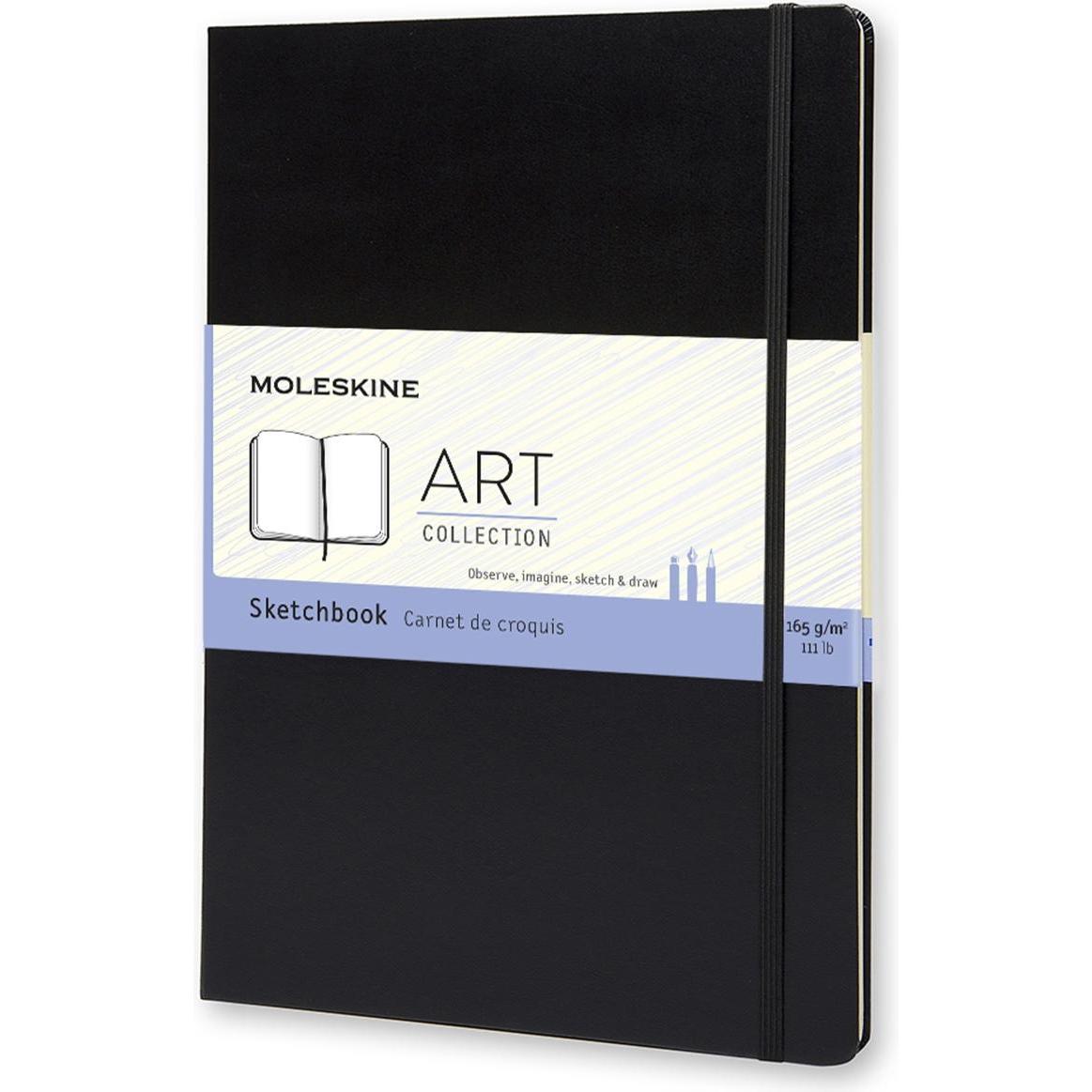 Moleskine, Heft + Block, Art Plus (A4, Blanko, Harter Einband)