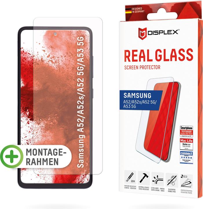 Produktbild Displex Real Glass, 2D Panzerglas (1 Stk., Samsung Galaxy A52, Samsung Galaxy A52 5G, Samsung Galaxy A52s 5G, Samsung Galaxy A53 5G)