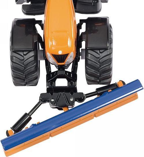 Produktbild Siku Traktor mit Räumschild und Streuer