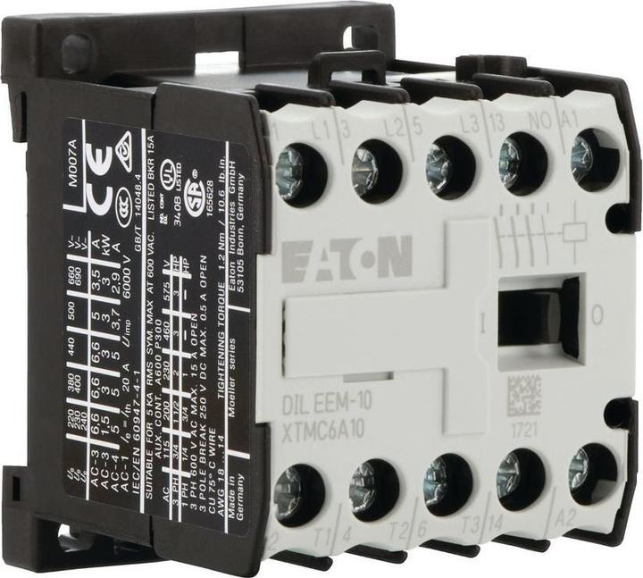 Actual product image Eaton Power contactor 24 VAC 3 NO 1 normally open (NO) Screw terminals