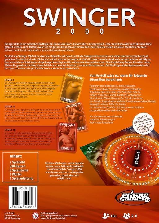 Produktbild Private Games Swinger Brettspiel (Deutsch, 2 - 8 Spieler)