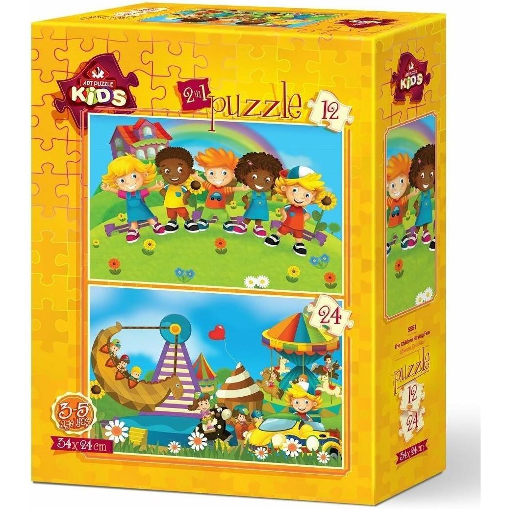 Heidi Cheese Line HeiDi Art Puzzle 12+24 pcs. XL 5551 Kids have fun (12 Teile)