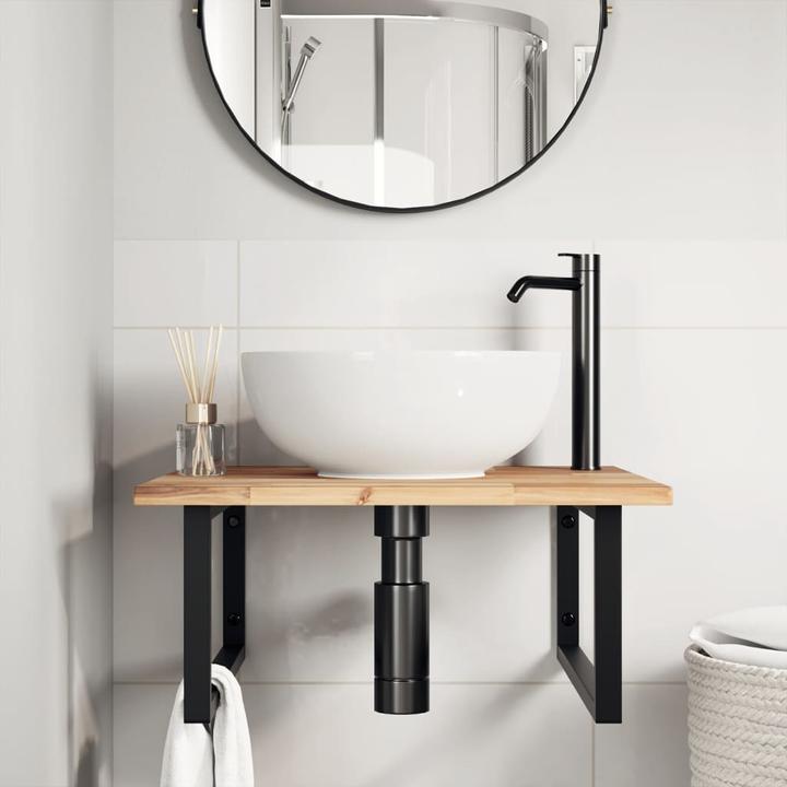 Image du produit vidaXL Étagère de lavabo murale et