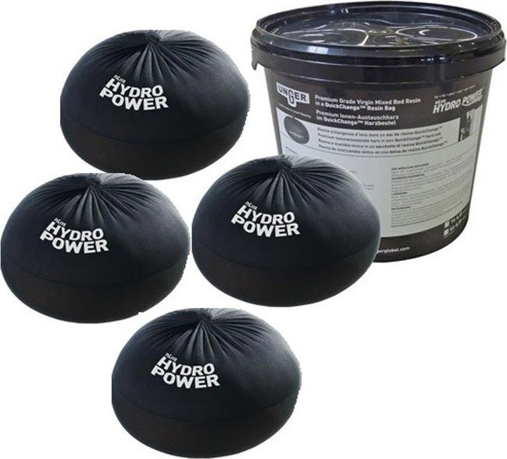 Actual product image Unger DIB64 nLite HydroPower DI, 4x 6 L QuickChange resin bags 4 resin bags for the new DI