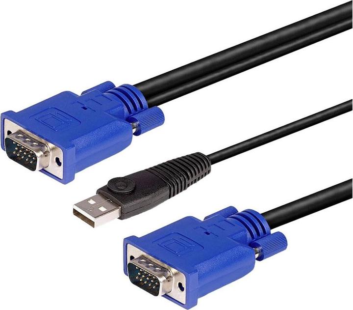 Productafbeelding Lindy Gecombineerde KVM en USB Kabel 1m VGA KVM Combo Kabel met USB
