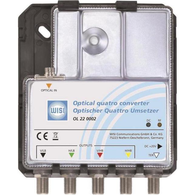 WISI Optischer Quattro OL220002 Umsetzer II, LNB, Weiss