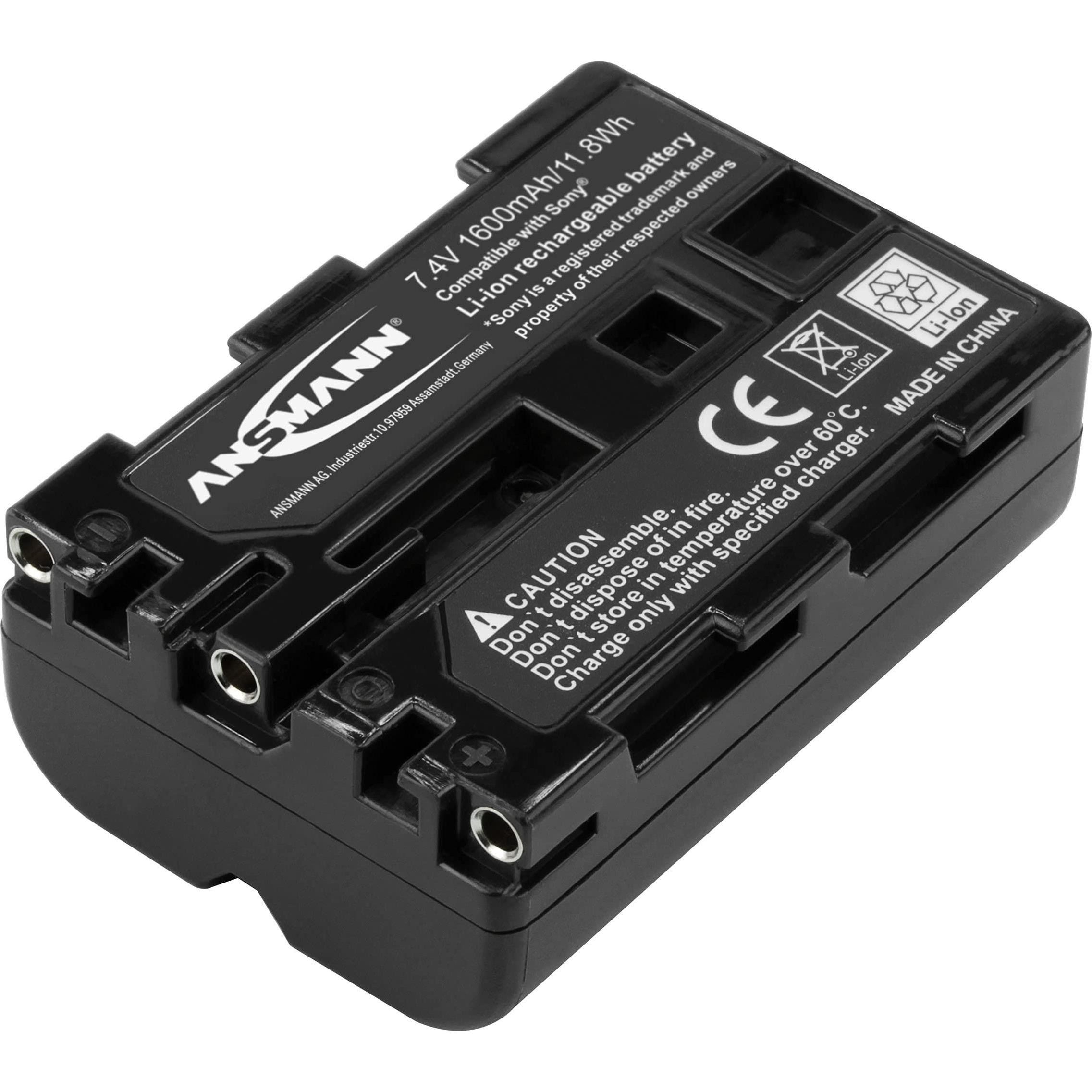 Ansmann für Sony NP-FM500H (Akku), Kamera Stromversorgung, Schwarz