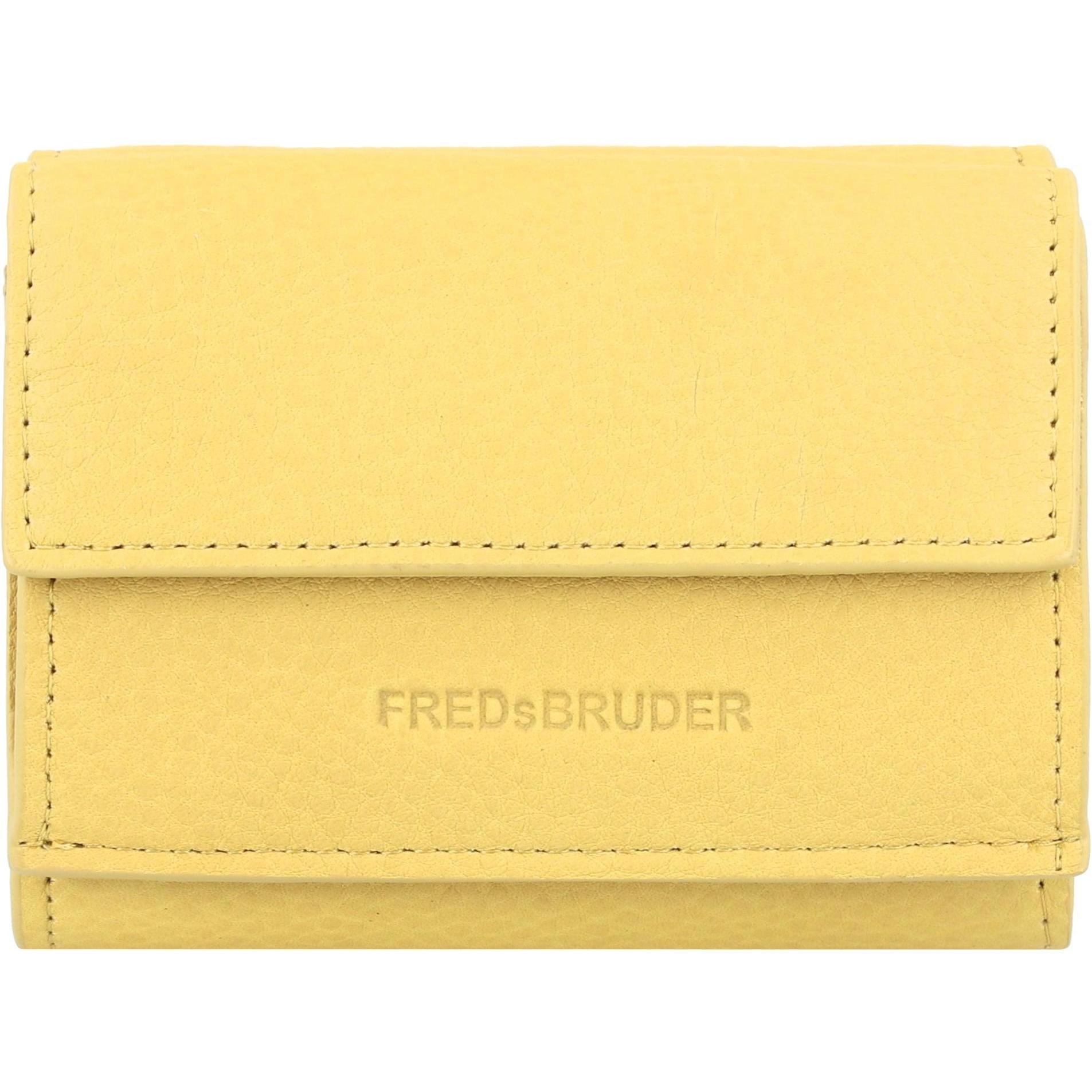 FredsBruder, Damen, Portemonnaie, Bobonia Geldbörse Leder 10.5 cm, Gelb