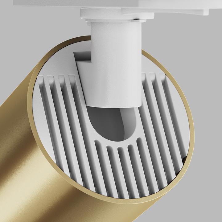 Image du produit Maytoni Focus Lampe sur rail GU10 monophasée orientable blanc or mat