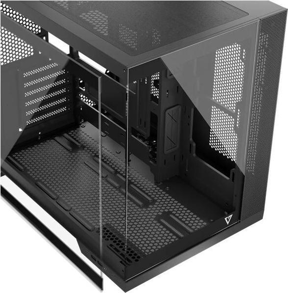 Produktbild Modecom Obudowa Volcano Panorama Apex ARGB 3F czarna (AT-PANORAMA-3F-ARGB-10-000000-0002) (ATX, ITX, mATX)