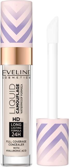 Eveline Vloeibare Camouflage Hd Waterproof Concealer Met Hyaluronzuur 2,5 7,5Ml