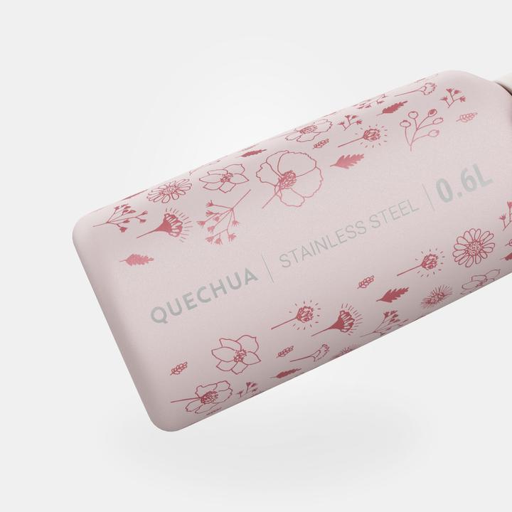 Immagine prodotto Quechua Biberon per bambini da 0,6 l in acciaio inox con chiusura rapida - rosa (0.60 l)