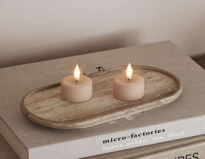 Actual product image Deluxe Homeart Tealights LED Rosé (2 x)