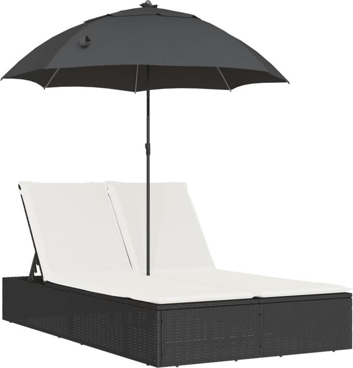 Produktbild vidaXL Doppel-Sonnenliege (164 cm)