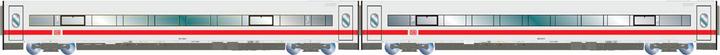 Produktbild Hornby DB AG 2 ICE-1 Wagen A + B Landshut Ep. IV-V