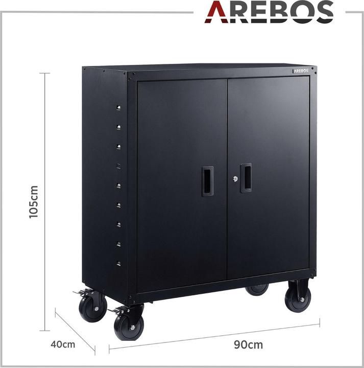Immagine prodotto Arebos Armadio per archiviazione (90 x 90 x 40 cm)