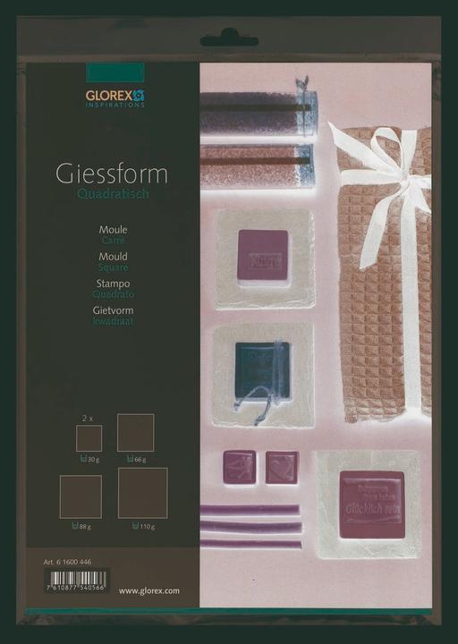 Actual product image Glorex Casting mold square 4pcs 35 - 65mm