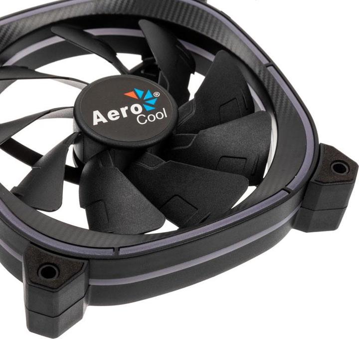 Actual product image AeroCool Astro 12 Pro 3 Pack Case Fans (120 mm, 3 x)