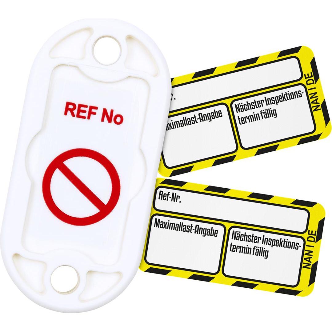 Brady, Segnaletica di sicurezza, NAN-DE-PK-NAN-I-YL, Set Nanotag™, 20 supporti per Nanotag, 20 etichette con inserto Nanotag (nero)