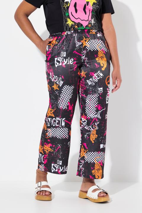 Produktbild Angel of Style Hose, weites Bein, Satin, Mustermix (48)