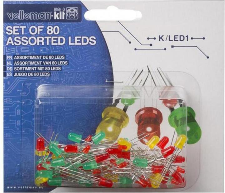 Velleman K/Led1 Sortiment Mit 80 Leds