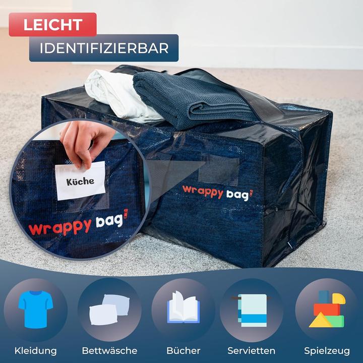 Produktbild Wrappybag 4er-Set Umzugstaschen