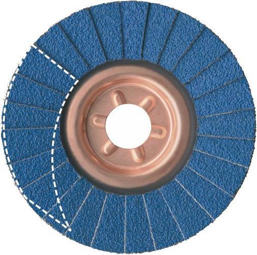 Produktbild Fächerscheibe SLTT Z Power Ø 125 mm Körnung 60 flach INOX Zirkonkorund (60)