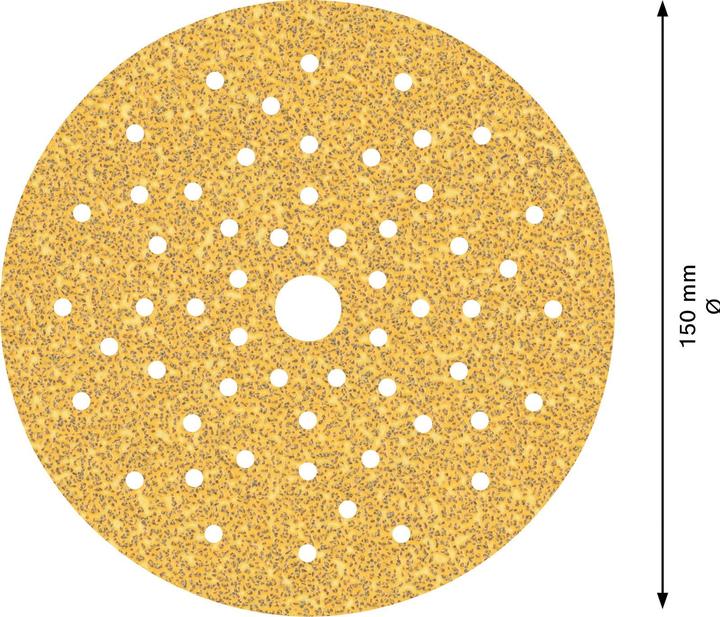 Actual product image Bosch Professional Zubehör Expert C470 Sandpaper multi-hole for random orbital sander, 150 mm, G 40, 5 pcs. (40)