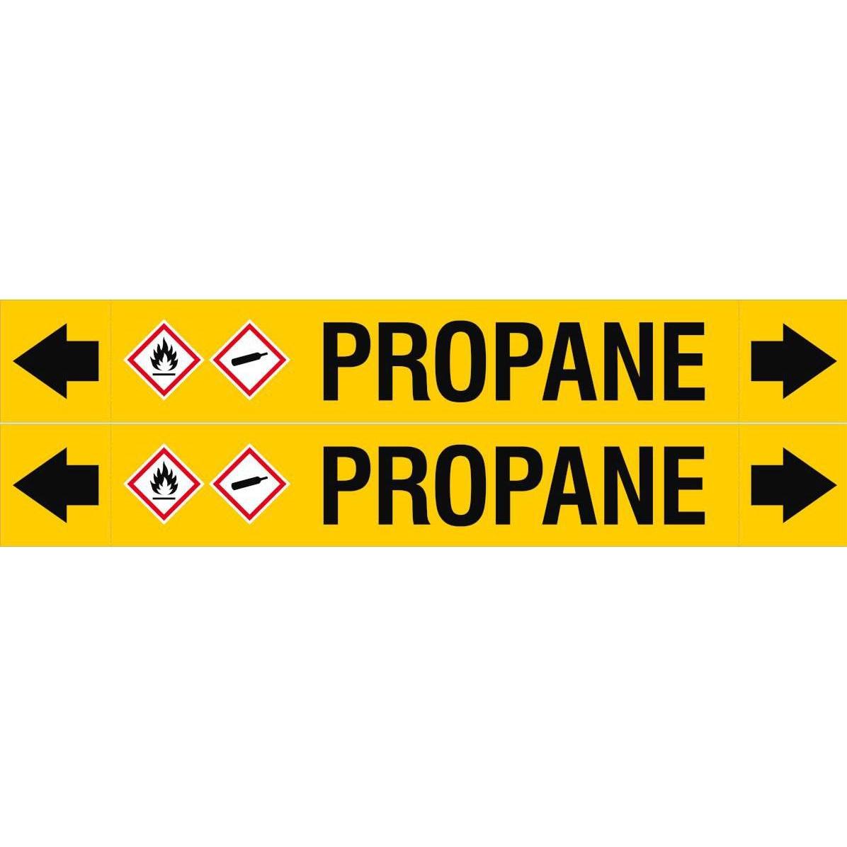 Brady ASME - Rohrmarkierer - Propane (ASMEPM-50X345MM-PROPANE)
