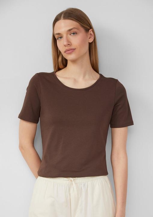 Produktbild S.Oliver T-Shirt T-Shirt aus Interlockjersey im Slim Fit (36)