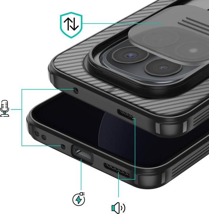 Produktbild Nillkin CamShield Pro Hülle mit Kameraschutz Redmi Note 15 Pro+ (Xiaomi Redmi Note 15 Pro+)