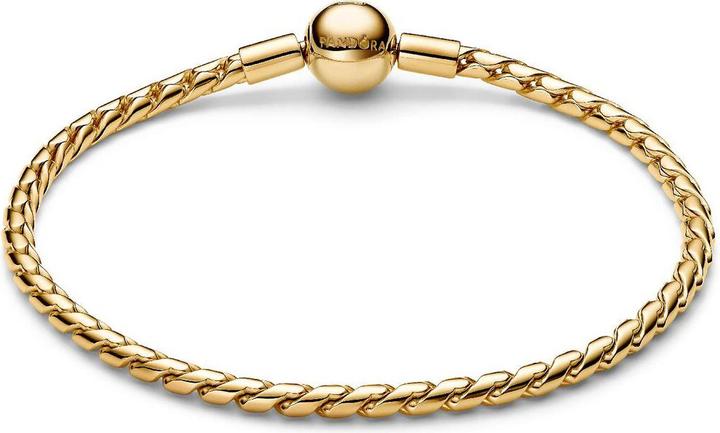 Actual product image Pandora Round Clasp Wing Chain Bracelet (18 cm, Metal, Gold plated)