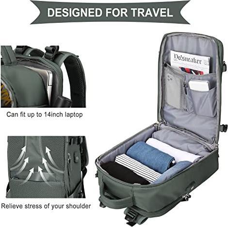 Produktbild Only-Bags.Store Grosser Reiserucksack, Handgepäck Rucksack, Wanderrucksack Wasserdicht Outdoor Sport Rucksack Casual